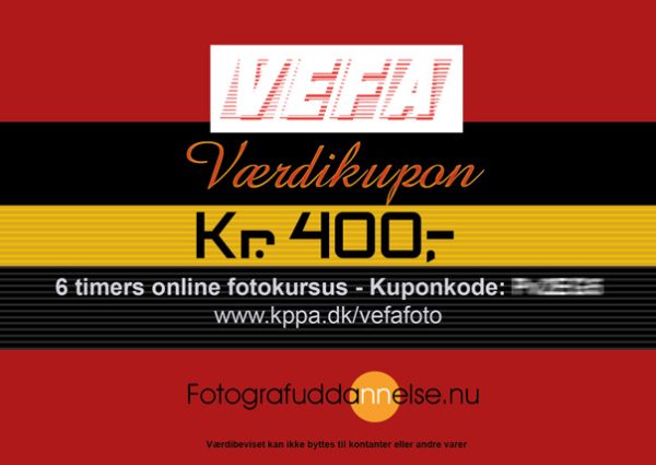 6 timers online fotokursus - VefaFoto