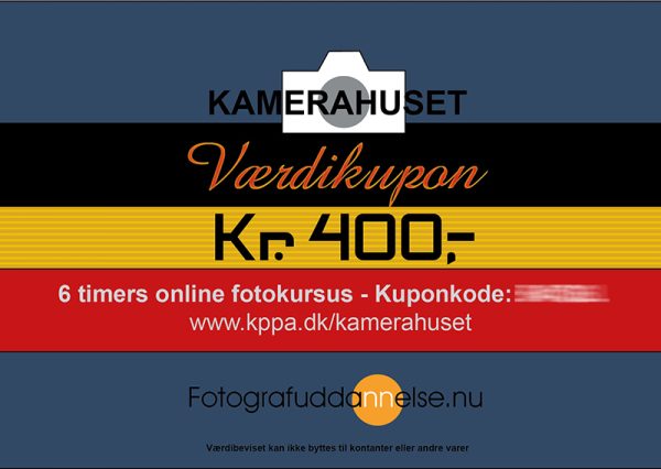 6 timers online fotokursus - Kamerahuset